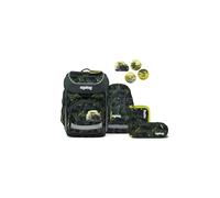 ergobag Cubo Set Mochila Escolar ergonómica clásica, Set de 5 Piezas para Primer Curso de Primaria HarvestBear - Gris