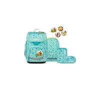 ergobag Cubo Set Mochila Escolar ergonómica clásica, Set de 5 Piezas para Primer Curso de Primaria HorsedreamBear - Turquesa