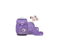 ergobag Cubo Set Mochila Escolar ergonómica clásica, Set de 5 Piezas para Primer Curso de Primaria PonyBearadise - Lavanda