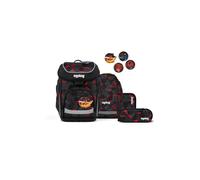 ergobag Cubo Set Mochila Escolar ergonómica clásica, Set de 5 Piezas para Primer Curso de Primaria TaekBeardo - Gris