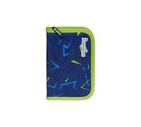ergobag Estuche de 22 Piezas, lápices de Colores Lyra, Compartimento para horarios, Compartimento para Monedas, Regla, Oso de Encaje, Azul Oscuro