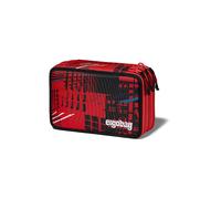 ergobag Estuche Grande Set 40 Piezas con lápices de Colores y rotuladores Lyra, Regla, Tijeras y Monedero, Ideal para Escolares FireBear - Rojo