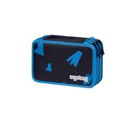 ergobag Estuche grande set 40 piezas con lápices de colores y rotuladores lyra, regla, tijeras y monedero, ideal para escolares Caza del crimenOso - Azul Oscuro