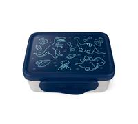 ergobag Fiambrera de acero inoxidable set de 2 cajas para snack de acero inoxidable con tapa de silicona, sin BPA y aptas para lavavajillas