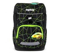 ergobag Flex Flexible, ergonómico, Ligero, 23 litros, para niñas y niños Carrera CyBear - Negro
