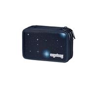 ergobag Juego de 40 Estuches Maxi, lápices de Colores y rotuladores, Compartimento para Monedas Sueltas, Regla, Tijeras, Kobärnikus - Dark Blue, Talla única, Estuche para