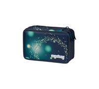 ergobag Juego de 40 Estuches Maxi, lápices de Colores y rotuladores, Compartimento para Monedas Sueltas, Regla, Tijeras, Oso Espacial - Azul Oscuro, Talla única, Estuche Maxi