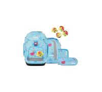 ergobag Pack Set de mochilas escolares ergonómicas flexibles, 6 piezas, 1ª clase, escuela primaria para niñas y niños, Bear Hext - Azul, talla única, Juego de mochila escolar
