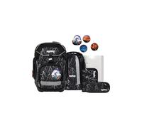 ergobag Pack Set Mochila Escolar Ergonómica Flexible 6 Piezas Set Primaria Primaria de Primaria para Niñas y Niños, Super Reflektbär - Negro, Talla única, Pack Mochila Escolar