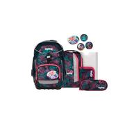 ergobag Pack Set Mochila Escolar Ergonómica Flexible 6 Piezas Set Primaria Primaria de Primaria para Niñas y Niños, Oso Coral - Púrpura, Talla única, Pack Mochila Escolar