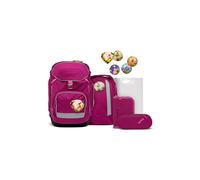 ergobag pack set mochila escolar ergonómica y flexible, set de 6 piezas para primaria, 1º curso