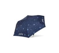 ergobag Paraguas infantil ultraligero y pequeño con bolsillo, reflectante resistente al viento, Kobarnikus - Azul Oscuro, talla única