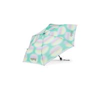 ergobag Paraguas infantil ultraligero y pequeño con bolsillo, reflectante resistente al viento, Mundo mágico - menta, talla única