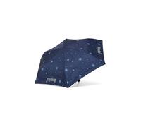 ergobag Paraguas infantil ultraligero y pequeño con bolsillo, reflectante resistente al viento, Kobarnikus - Azul Oscuro, talla única