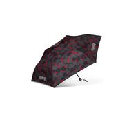 ergobag Paraguas infantil ultraligero y pequeño con bolsillo, reflectante resistente al viento, TaekBärdo - Gris, talla única