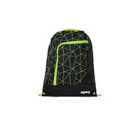 ergobag Prime Gym Bag Bolsa de Deporte práctica, 11 l, con Bolsillo Frontal y Enganche para Mochila Carrera CyBear - Negro