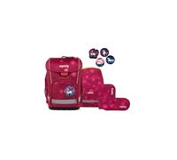 Ergobag cubo light Juego de mochilas escolares 6 piezas rojo