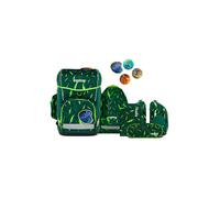 ergobag cubo light set mochila escolar ergonómica clásica, set de 5 piezas para primer curso de primaria Beartastic - Verde