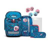 Ergobag Set de mochilas escolares 6pcs incl. Klettie Set azul