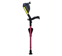 Ergobaum® 1 par (2 unidades)- Muletas de Niñas. Muletas Ergonomicas con Shock Absorbers (Rosa) Niñas 2'-5' pies tamaño Ajustable