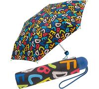 Ergobrella - Paraguas infantil con elementos reflectantes, abecedario, 89 cm