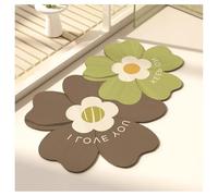 Ergocar Alfombra De Baño 50x80cm, Ultrafina De Rápida Absorción para Debajo De La Puerta, Base De Goma Antideslizante, Impermeable Adecuada Decoración del Hogar
