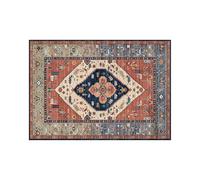Ergocar Alfombra Floral Vintage Alfombra Lavable Alfombra Alfombra Oriental Baño Baño Alfombrillas No Deslizantes Puerta Ultra Sala Estar, Dormitorio, Sala Niños