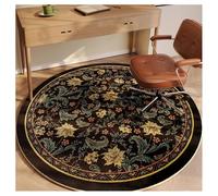 Ergocar Alfombra Redonda Estilo Bomisiano, Alfombra Retro, Ultrafina, Suave, Antideslizante, Lavable, Adecuada para Dormitorio, Entrada, Comedor, Dormitorio Familiar