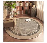 Ergocar Alfombra Redonda Estilo Bomisiano, Alfombra Retro, Ultrafina, Suave, Antideslizante, Lavable, Adecuada para Dormitorio, Entrada, Comedor, Dormitorio Familiar