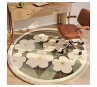 Ergocar Alfombra Redonda Estilo Bomisiano, Alfombra Retro, Ultrafina, Suave, Antideslizante, Lavable, Adecuada para Dormitorio, Entrada, Comedor, Dormitorio Familiar