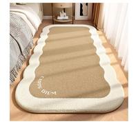 Ergocar Alfombras De Dormitorio, Cachemira Artificial, Peluche En La Cabecera La Cama Esponjosa, Decoración del Hogar Flores Antideslizantes, Adecuadas para Baño, Cocina, Dormitorio