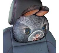 Ergocar Almohadas del Cuello del Coche linda de animales de dibujos animados Almohadas para el Reposacabezas para coches, SUVs, camiones (Conejo)
