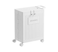 Ergocar Caja De Almacenaje, La Rueda Universal Puede Moverse 360 °, Con Una Caja De Almacenamiento De Cubierta, Es Adecuada Para Habitaciones, Salas De Estar, Oficinas
