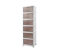 Ergocar Caja de Almacenamiento de Plástico Plegable, Grueso y Duradero, Transparente Cajas de Almacenamiento Apilables con Tapas y Ruedas, para Dormitorios, Salas de Estar, Coche