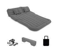 Ergocar Colchon Coche Portátil Bomba de Aire Eléctrica SUV MPV Plegable Doble Cama Colchones de Aire para Coche Camping para Viajes al Aire Libre, Piscina, Playa-Negro