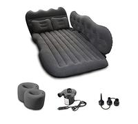 Ergocar Colchon Coche SUV MPV Sofá Inflable Portátil Bomba de Aire Eléctrica Plegable Doble Cama Colchones de Aire para Coche Camping para Viajes al Aire Libre, Piscina, Playa(M-Negro)