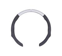 Ergocar Cubierta De Volante Coche, Cuero Fibra Carbono, Cuero Volteado Estilo Deportivo 38 Cm 15 Pulgadas Antideslizante Confort O-D Volante Universal Fit para Hombres y Mujeres