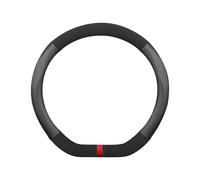Ergocar Cubiertas De Volante, Cubierta del Volante De Cuero De Tipo D, Anti-Deslizamiento y Suave, 38 Cm/15 Pulgadas
