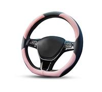 Ergocar Deporte Forma De D Funda Para Volante De Coche Antideslizante Volante De Coche Protector Tipo D Transpirable Microfibra PU Cuero Para Diámetro 38cm (15 ") (Rosado)