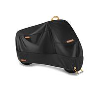 Ergocar Funda para Moto Impermeable Cubierta de la Motocicleta Resistente al Viento 300D Cubierta UV Protectora de Poliéster, L (86.6" x 37.4" x 43.3")