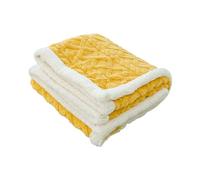 Ergocar Manta de Lana de Sherpa, Esponjosa Manta para Sofá de Franela, Manta Sofa Polar Jacquard Reversible de Sherpa, Manta Gruesa de Sofá, de Cama o de Sala de Estar