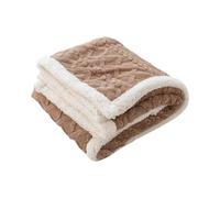 Ergocar Manta de Lana de Sherpa, Esponjosa Manta para Sofá de Franela, Manta Sofa Polar Jacquard Reversible de Sherpa, Manta Gruesa de Sofá, de Cama o de Sala de Estar