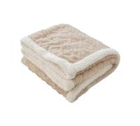 Ergocar Manta de Lana Sherpa Esponjosa para Sofá - Franela Jacquard Reversible de Sherpa para Cama y Sala de Estar