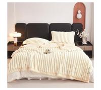 Ergocar Manta, Gruesa y Cálida Piel de Conejo Sintética, Reversible Suave y Acogedora Franela, Esponjosa para Sofa, Cama o Sala de Estar