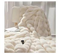 Ergocar Manta suave de piel artificial, mullida manta doble cara para sofá, silla y cama, decorativa todo el año