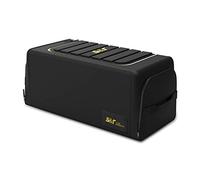 Ergocar Organizador Maletero Coche 1680D Oxford Cloth Trasero Almacenamiento Bolsa para Coche Múltiples Bolsillos Organizador para Auto/SUV/Camión/Coche (Negro, 60L Sin Bolsillos Laterales)