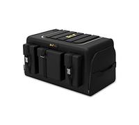 Ergocar Organizador Maletero Coche 1680D Oxford Cloth Trasero Almacenamiento Bolsa para Coche Múltiples Bolsillos Organizador para Auto/SUV/Camión/Coche (Negro, 50L Con bolsillos laterales)