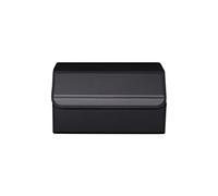 Ergocar Organizador de Maletero de Coche, Doble Capa Plegable Organizador de Coche para Almacenamiento, Cuero de PU Organizador de Maletero con Tapa, Impermeable y Duradero para Coches y SUV