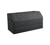 Ergocar Organizador de Maletero de Coche, Plegable Ante Organizador de Coche para Almacenamiento, Organizador de Maletero con Tapa y mango, Apertura de 180°, para Coches y SUV