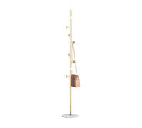Ergocar Percha, 8 Ganchos De Metal, Soportes Para Perchas De Entrada y Un Perchero Con Base De Mármol, Utilizado Para Colgar Chaquetas, Sombreros, Bolsos, Abrigos